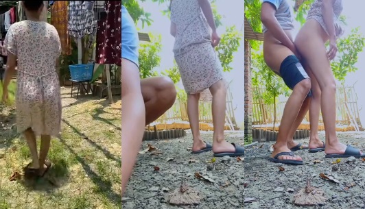 Bokep Terbaru – Godain Tetangga Janda Lagi Jemur Lama-lama Buka Celana